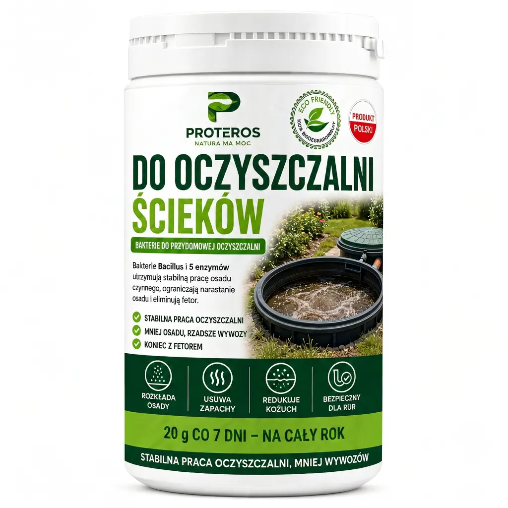 Proteros, bakterie do przydomowej oczyszczalni ścieków, opakowanie 1 kg